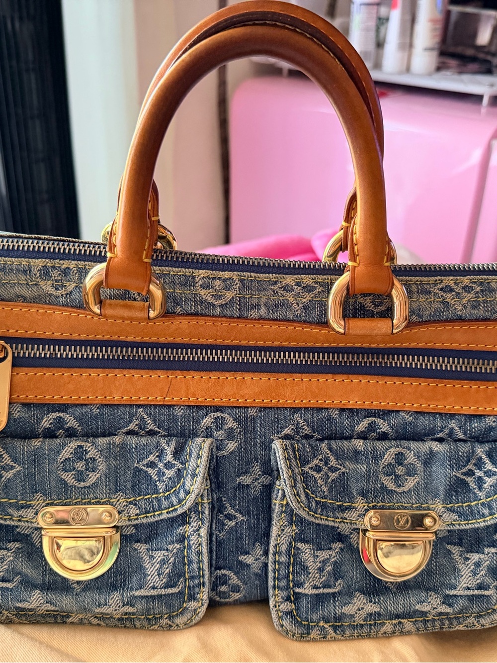 Louis Vuitton Denim Speedy Neo Vintage 2005 - Beautiful Condition
